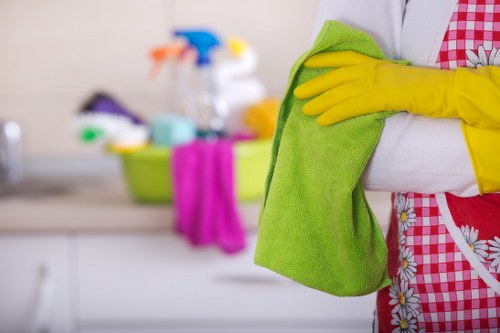 Routine house cleaning tasks for kitchens, bathrooms, and floors