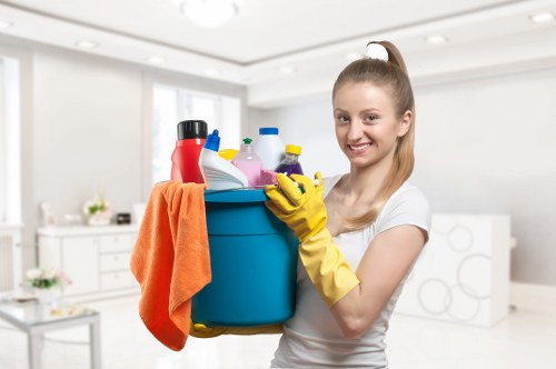 Detailed bathroom cleaning during an Airbnb changeover in Kingston